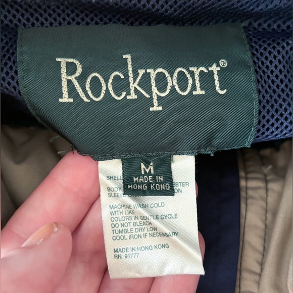 Vintage Mens Rockport Forest Green Full Zip Jacket Size Medium Gorpcore Workwear - Picture 2 of 4